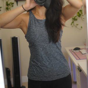 Prana Yoga Marbled Workout Tank with Sports Bra